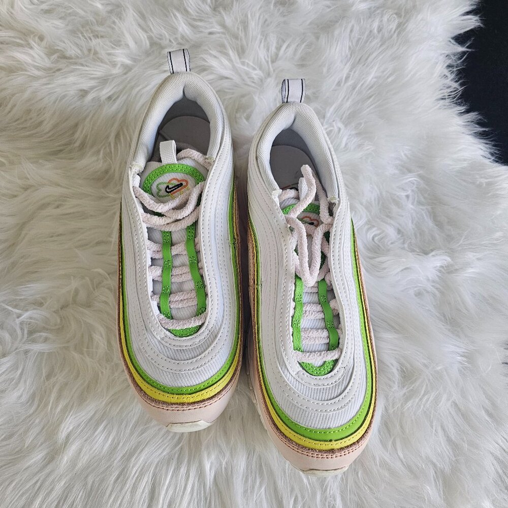 Nike Air Max 97 "Feel Love" White Red | Women’s Size 8 | FD0870-100